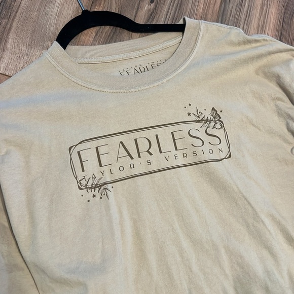 Taylor Swift Fearless (Taylor’s Version) Tour Long Sleeve Shirt XL Dip Dye Ombre - Picture 2 of 4